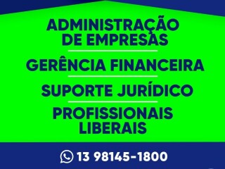 Adm Empresas Gerencia Financeira Suporte Juridico Baix Praia Grande SP Profissionais liberais no [***] 