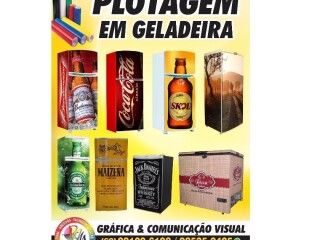 Plotagem em Geladeira Aparecida de Goiania GO Servicos especializados no [***] 