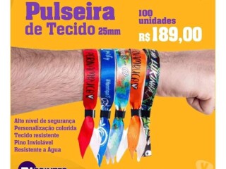 Pulseira Tecido personalizada Amaralina Servicos especializados no [***] 