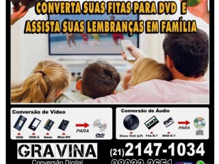 Converso VHS VHSC 8mm Hi8 e MiniDV para DVD HD PENDRIVE Botafogo Assistncia tcnica e conserto de eletrnico no [***] 