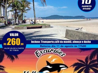 Excurso para praia grande 10 de agosto em Bauru SP Eventos 