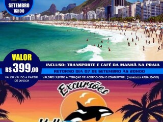 Excurso para copacabana 06 de setembro em Bauru SP Eventos 