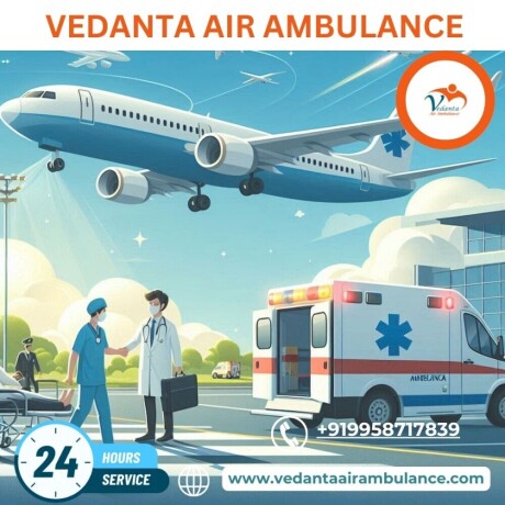 take-vedanta-air-ambulance-service-in-bhubaneswar-with-lifecare-healthcare-team-big-0