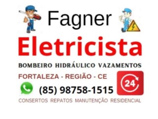 FAGNER ELETRICISTA 24HS 85 98758-1515 Fortaleza Cidade - Pintor de parede e reformas 