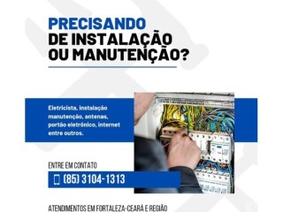 ELETRICISTA MANUTENÇÃO FORTALEZA 85 3104.1313 Fortaleza Cidade - Pintor de parede e reformas 