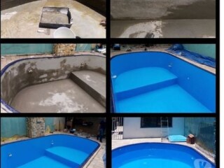 Pinturas em piscinas fibra e Alvenaria Santo Amaro - Pintor de parede e reformas 