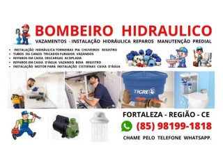 BOMBEIRO HIDRAULICO VAZAMENTOS 85 98199-1818 Fortaleza Cidade - Pintor de parede e reformas 