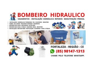 BOMBEIRO HIDRAULICO VAZAMENTOS 85 98147-1313 Fortaleza Cidade - Pintor de parede e reformas 